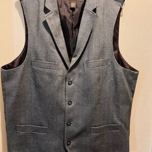 Tasso Elba Charcoal Gray Vest